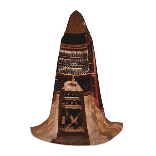 MyPiky Rotweinkeller-Druck, Unisex, mit Kapuze, bequem, Gothic, Halloween, Cosplay, Karneval, Vampir-Themen MyPiky Rotweinkeller-Druck, Unisex, mit Kapuze, bequem, Gothic, Halloween, Cosplay, Karneval, Vampir-Themen von MyPiky