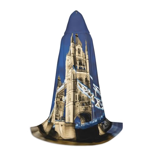 MyPiky Tower Bridge In London Print Unisex Kapuzenumhang bequemer Umhang Gothic Halloween Cosplay Karneval Vampir Themen MyPiky Tower Bridge In London Print Unisex Kapuzenumhang bequemer Umhang Gothic Halloween Cosplay Karneval Vampir Themen von MyPiky