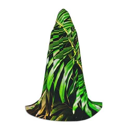 MyPiky Umhang mit Palmen-grünen Blättern, Unisex, mit Kapuze, bequem, Gothic, Halloween, Cosplay, Karneval, Vampir-Themen MyPiky Umhang mit Palmen-grünen Blättern, Unisex, mit Kapuze, bequem, Gothic, Halloween, Cosplay, Karneval, Vampir-Themen von MyPiky