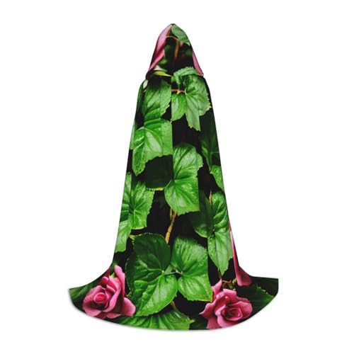 MyPiky Umhang mit floraler Rose, Efeu mit Blättern, Frühlingsdruck, Unisex, mit Kapuze, bequem, Gothic, Halloween, Cosplay, Karneval, Vampir-Themen MyPiky Umhang mit floraler Rose, Efeu mit Blättern, Frühlingsdruck, Unisex, mit Kapuze, bequem, Gothic, Halloween, Cosplay, Karneval, Vampir-Themen von MyPiky