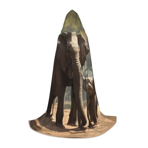 MyPiky Unisex Kapuzenumhang mit Elefantenaufdruck, bequem, Gothic, Halloween, Cosplay, Karneval, Vampir-Themen MyPiky Unisex Kapuzenumhang mit Elefantenaufdruck, bequem, Gothic, Halloween, Cosplay, Karneval, Vampir-Themen von MyPiky