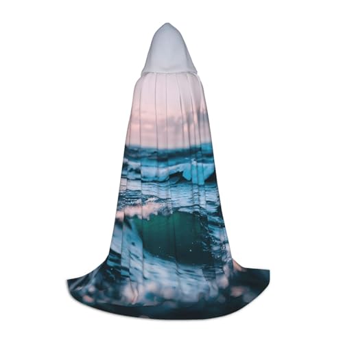 MyPiky Unisex Kapuzenumhang mit Ozeanwellen-Druck, bequem, Gothic, Halloween, Cosplay, Karneval, Vampir-Themen MyPiky Unisex Kapuzenumhang mit Ozeanwellen-Druck, bequem, Gothic, Halloween, Cosplay, Karneval, Vampir-Themen von MyPiky