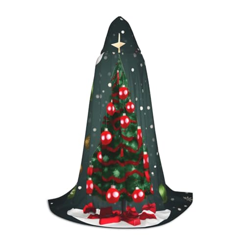 MyPiky Unisex Kapuzenumhang mit Weihnachtsbaum und Kugel, bequem, Gothic, Halloween, Cosplay, Karneval, Vampir-Themen MyPiky Unisex Kapuzenumhang mit Weihnachtsbaum und Kugel, bequem, Gothic, Halloween, Cosplay, Karneval, Vampir-Themen von MyPiky