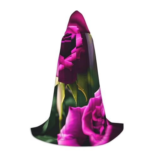 MyPiky Violetter Rosen-Druck, Unisex, mit Kapuze, bequem, Gothic, Halloween, Cosplay, Karneval, Vampir-Themen MyPiky Violetter Rosen-Druck, Unisex, mit Kapuze, bequem, Gothic, Halloween, Cosplay, Karneval, Vampir-Themen von MyPiky