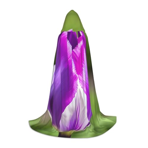 MyPiky Violetter Tulpenaufdruck, Unisex, mit Kapuze, bequem, Gothic, Halloween, Cosplay, Karneval, Vampir-Themen MyPiky Violetter Tulpenaufdruck, Unisex, mit Kapuze, bequem, Gothic, Halloween, Cosplay, Karneval, Vampir-Themen von MyPiky