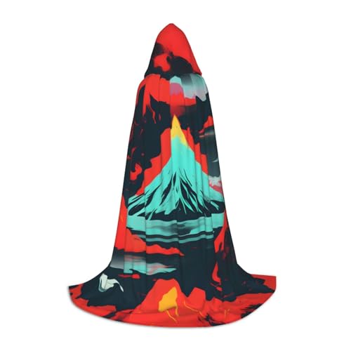 MyPiky Volcano Bloom Print Unisex Hooded Comfortable Cloak Gothic Halloween Cosplay Carnival Vampire Themes MyPiky Volcano Bloom Print Unisex Hooded Comfortable Cloak Gothic Halloween Cosplay Carnival Vampire Themes von MyPiky