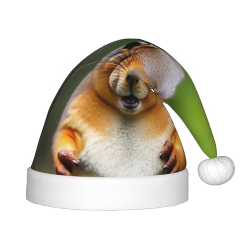 MyPiky Weihnachtsmütze mit Eichhörnchen-Motiv, lustige Weihnachtsmütze für Kinder und Jungen, Mädchen, Nikolausmütze für Kinder MyPiky Weihnachtsmütze mit Eichhörnchen-Motiv, lustige Weihnachtsmütze für Kinder und Jungen, Mädchen, Nikolausmütze für Kinder von MyPiky