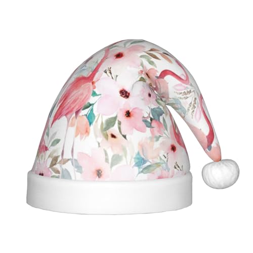 MyPiky Weihnachtsmütze mit Flamingo-Druck, Weihnachtsmannmütze für Kinder und Jungen, Mädchen, Weihnachtsmannmütze für Kinder, Weihnachtsgeschenke MyPiky Weihnachtsmütze mit Flamingo-Druck, Weihnachtsmannmütze für Kinder und Jungen, Mädchen, Weihnachtsmannmütze für Kinder, Weihnachtsgeschenke von MyPiky