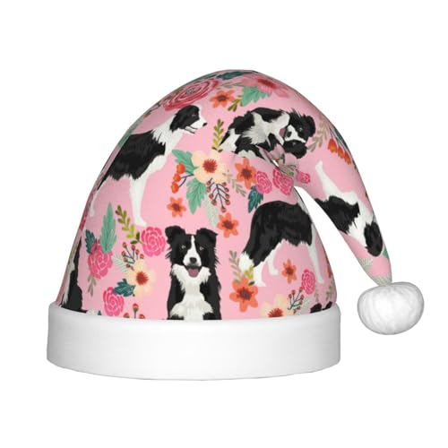 MyPiky Weihnachtsmütze mit Hundeaufdruck, Weihnachtsmannmütze für Kinder und Jungen, Mädchen, Weihnachtsmannmütze für Kinder, Weihnachtsgeschenke von MyPiky