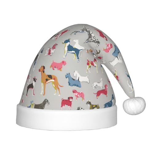 MyPiky Weihnachtsmütze mit Hundemotiv, Weihnachtsmannmütze für Kinder und Jungen, Mädchen, Weihnachtsmannmütze für Kinder, Weihnachtsgeschenke MyPiky Weihnachtsmütze mit Hundemotiv, Weihnachtsmannmütze für Kinder und Jungen, Mädchen, Weihnachtsmannmütze für Kinder, Weihnachtsgeschenke von MyPiky