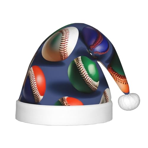 MyPiky Weihnachtsmütze mit Sport-Baseball-Druck, Weihnachtsmannmütze für Kinder und Jungen, Mädchen, Weihnachtsmannmütze für Kinder, Weihnachtsgeschenke MyPiky Weihnachtsmütze mit Sport-Baseball-Druck, Weihnachtsmannmütze für Kinder und Jungen, Mädchen, Weihnachtsmannmütze für Kinder, Weihnachtsgeschenke von MyPiky