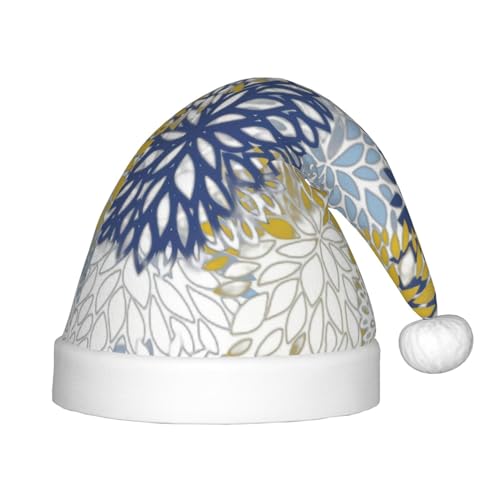 MyPiky Weihnachtsmütze mit farbigem Blumendruck, Weihnachtsmannmütze für Kinder und Jungen, Mädchen, Weihnachtsmannmütze für Kinder, Weihnachtsgeschenke MyPiky Weihnachtsmütze mit farbigem Blumendruck, Weihnachtsmannmütze für Kinder und Jungen, Mädchen, Weihnachtsmannmütze für Kinder, Weihnachtsgeschenke von MyPiky