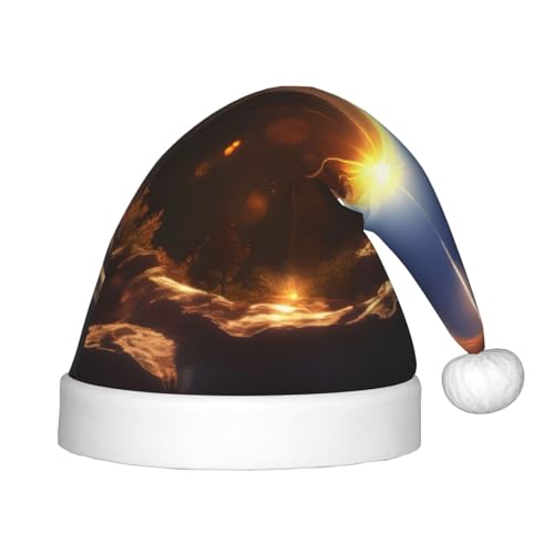 MyPiky Weihnachtsmütze mit glänzendem Overlook-Druck, Weihnachtsmannmütze für Kinder und Jungen, Mädchen, Weihnachtsmannmütze für Kinder, Weihnachtsgeschenke MyPiky Weihnachtsmütze mit glänzendem Overlook-Druck, Weihnachtsmannmütze für Kinder und Jungen, Mädchen, Weihnachtsmannmütze für Kinder, Weihnachtsgeschenke von MyPiky