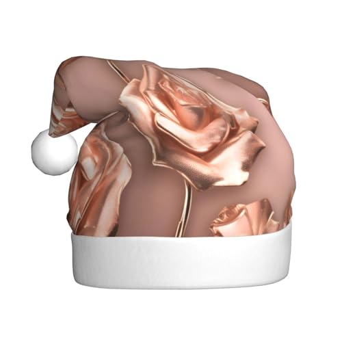 Rottweiler Weihnachtsmannhut Plüsch mit Druckmuster, Niedlicher Weihnachtsmannhut für Weihnachtsfeier, Uni Erwachsene, Rose Gold Tapete, 1 Rottweiler Weihnachtsmannhut Plüsch mit Druckmuster, Niedlicher Weihnachtsmannhut für Weihnachtsfeier, Uni Erwachsene, Rose Gold Tapete, 1 von MyPiky