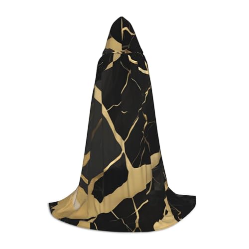 Schwarzer Marmor-Textur, Golddruck, Unisex, mit Kapuze, bequemer Umhang, Gothic, Halloween, Cosplay, Karneval, Vampir-Themen Schwarzer Marmor-Textur, Golddruck, Unisex, mit Kapuze, bequemer Umhang, Gothic, Halloween, Cosplay, Karneval, Vampir-Themen von MyPiky