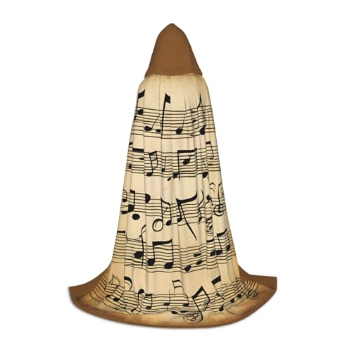 Unisex-Kapuzenumhang mit Musiknoten-Druck, bequem, Gothic, Halloween, Cosplay, Karneval, Vampir-Themen Unisex-Kapuzenumhang mit Musiknoten-Druck, bequem, Gothic, Halloween, Cosplay, Karneval, Vampir-Themen von MyPiky
