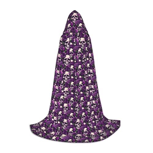 Viele lila Rosen Totenkopf Druck Unisex Kapuze bequemer Umhang Gothic Halloween Cosplay Karneval Vampir Themen Viele lila Rosen Totenkopf Druck Unisex Kapuze bequemer Umhang Gothic Halloween Cosplay Karneval Vampir Themen von MyPiky
