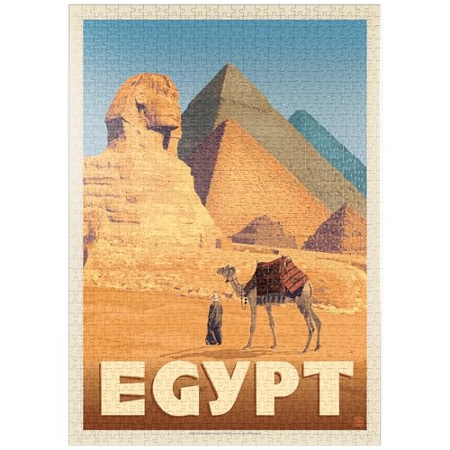 MyPuzzle Ägypten: Pyramiden und die Große Sphinx, Vintage Poster - Premium 1000 Teile Puzzle - MyPuzzle Sonderkollektion von Anderson Design Group MyPuzzle Ägypten: Pyramiden und die Große Sphinx, Vintage Poster - Premium 1000 Teile Puzzle - MyPuzzle Sonderkollektion von Anderson Design Group von MyPuzzle.com