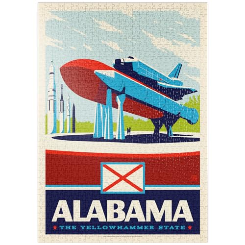 Alabama: The Yellowhammer State - Premium 1000 Teile Puzzle - MyPuzzle Sonderkollektion von Anderson Design Group von MyPuzzle.com