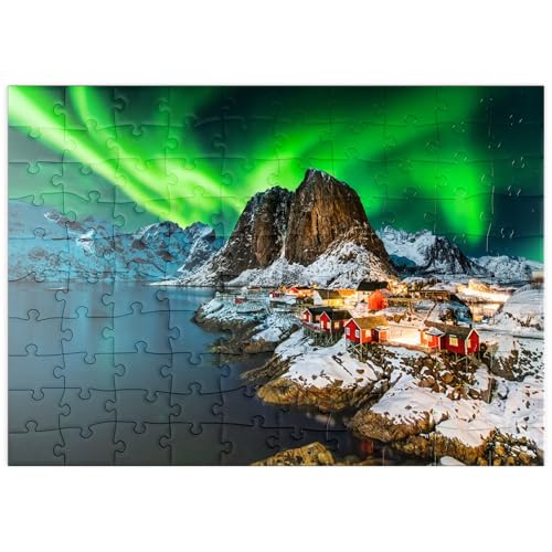 MyPuzzle Aurora Borealis über Hamnoy in Norwegen - Premium 100 Teile Puzzle - MyPuzzle Sonderkollektion von Puzzle Galaxy MyPuzzle Aurora Borealis über Hamnoy in Norwegen - Premium 100 Teile Puzzle - MyPuzzle Sonderkollektion von Puzzle Galaxy von MyPuzzle.com
