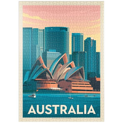 MyPuzzle Australia: Sydney Skyline, Vintage Poster - Premium 1000 Teile Puzzle - MyPuzzle Sonderkollektion von Anderson Design Group MyPuzzle Australia: Sydney Skyline, Vintage Poster - Premium 1000 Teile Puzzle - MyPuzzle Sonderkollektion von Anderson Design Group von MyPuzzle.com