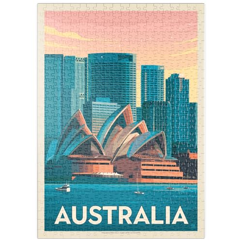 MyPuzzle Australia: Sydney Skyline, Vintage Poster - Premium 500 Teile Puzzle - MyPuzzle Sonderkollektion von Anderson Design Group MyPuzzle Australia: Sydney Skyline, Vintage Poster - Premium 500 Teile Puzzle - MyPuzzle Sonderkollektion von Anderson Design Group von MyPuzzle.com
