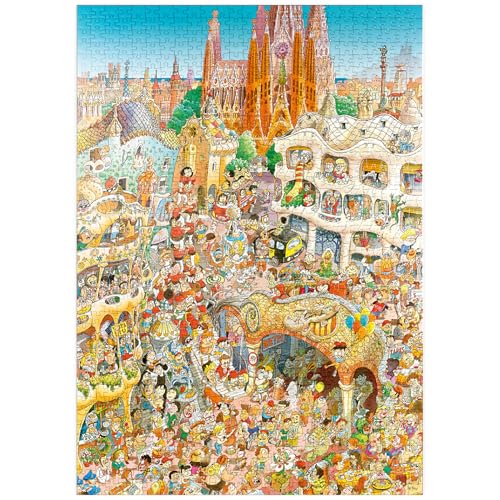 Barcelona - Hugo Prades - Premium 1000 Teile Puzzle - MyPuzzle Sonderkollektion von Heye Puzzle von MyPuzzle.com