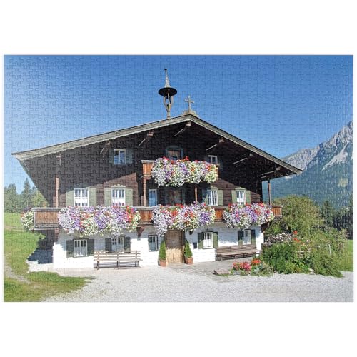 MyPuzzle Bergdoktor-Praxis in Ellmau in Tirol, Wilder Kaiser, Österreich - Premium 1000 Teile Puzzle - MyPuzzle Sonderkollektion von Starnberger Spiele von MyPuzzle.com