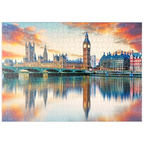 MyPuzzle Big Ben und Parlamentsgebäude, London, England - Premium 500 Teile Puzzle - MyPuzzle Sonderkollektion von Puzzle Galaxy von MyPuzzle.com