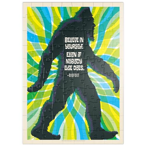 Bigfoot: Believe In Yourself. Even If Nobody Else Does, Vintage Poster - Premium 100 Teile Puzzle - MyPuzzle Sonderkollektion von Anderson Design Group von MyPuzzle.com