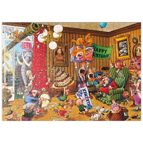 MyPuzzle Birthday - Jean-Jacques Loup - Cartoon Classics - Premium 500 Teile Puzzle - MyPuzzle Sonderkollektion von Heye Puzzle von MyPuzzle.com