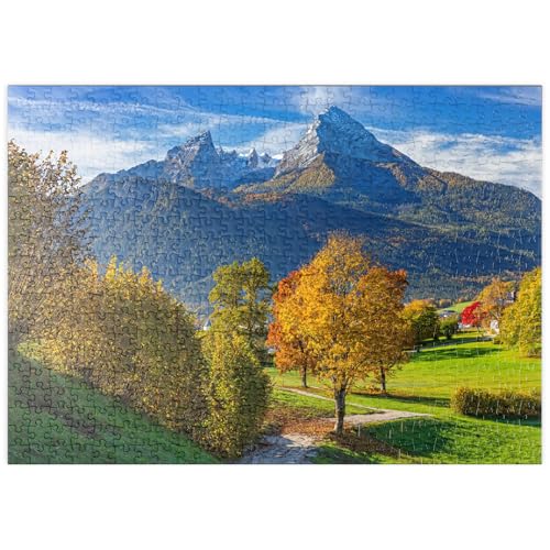 Bischofswiesen nahe Berchtesgaden mit Blick zum Watzmann - Premium 500 Teile Puzzle - MyPuzzle Sonderkollektion von Puzzle Galaxy von MyPuzzle.com