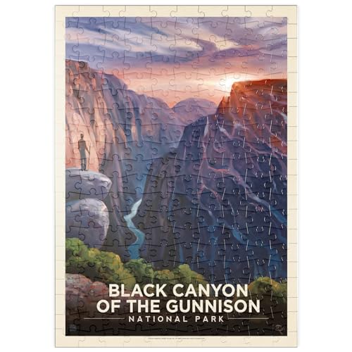 Black Canyon of The Gunnison National Park: River View, Vintage Poster - Premium 200 Teile Puzzle - MyPuzzle Sonderkollektion von Anderson Design Group von MyPuzzle.com