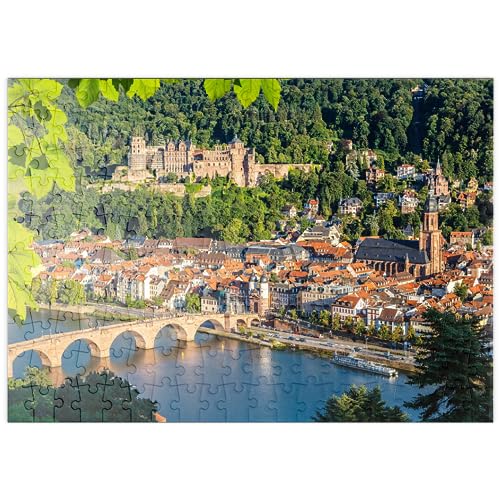 Blick auf Heidelberg im Sommer, Deutschland - Premium 200 Teile Puzzle - MyPuzzle Sonderkollektion von Puzzle Galaxy von MyPuzzle.com