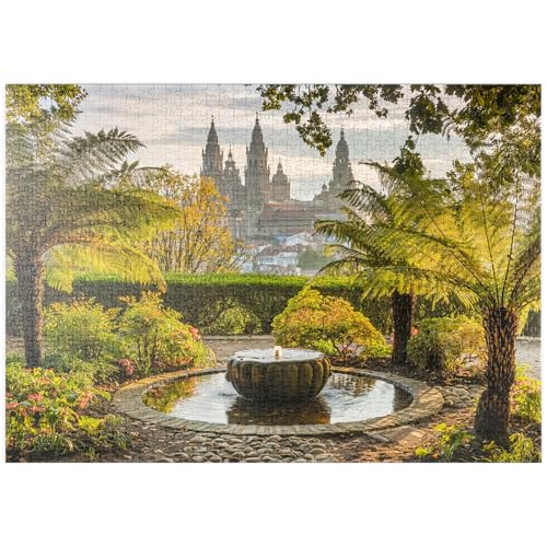 MyPuzzle Blick vom Park Parque da Alameda zur Kathedrale von Santiago de Compostela - Premium 1000 Teile Puzzle - MyPuzzle Sonderkollektion von Puzzle Galaxy MyPuzzle Blick vom Park Parque da Alameda zur Kathedrale von Santiago de Compostela - Premium 1000 Teile Puzzle - MyPuzzle Sonderkollektion von Puzzle Galaxy von MyPuzzle.com