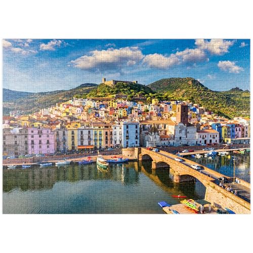 MyPuzzle Bosa mit farbigen Häusern und Einer mittelalterlichen Burg, Sardinien, Italien - Premium 1000 Teile Puzzle - MyPuzzle Sonderkollektion von Puzzle Galaxy MyPuzzle Bosa mit farbigen Häusern und Einer mittelalterlichen Burg, Sardinien, Italien - Premium 1000 Teile Puzzle - MyPuzzle Sonderkollektion von Puzzle Galaxy von MyPuzzle.com