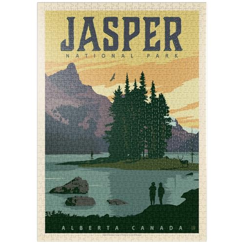 MyPuzzle Canada: Jasper National Park, Vintage Poster - Premium 1000 Teile Puzzle - MyPuzzle Sonderkollektion von Anderson Design Group MyPuzzle Canada: Jasper National Park, Vintage Poster - Premium 1000 Teile Puzzle - MyPuzzle Sonderkollektion von Anderson Design Group von MyPuzzle.com