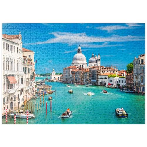 Canal Grande bei Sonnenschein im Sommer, Venedig, Italien - Premium 500 Teile Puzzle - MyPuzzle Sonderkollektion von Puzzle Galaxy von MyPuzzle.com