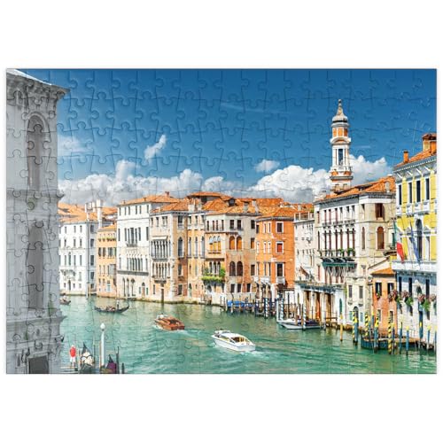 MyPuzzle Canale Grande mit bunten Fassaden der Alten mittelalterlichen Häuser vor der Rialto-Brücke in Venedig, Italien - Premium 200 Teile Puzzle - MyPuzzle Sonderkollektion von Puzzle Galaxy MyPuzzle Canale Grande mit bunten Fassaden der Alten mittelalterlichen Häuser vor der Rialto-Brücke in Venedig, Italien - Premium 200 Teile Puzzle - MyPuzzle Sonderkollektion von Puzzle Galaxy von MyPuzzle.com