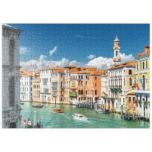 MyPuzzle Canale Grande mit bunten Fassaden der Alten mittelalterlichen Häuser vor der Rialto-Brücke in Venedig, Italien - Premium 500 Teile Puzzle - MyPuzzle Sonderkollektion von Puzzle Galaxy MyPuzzle Canale Grande mit bunten Fassaden der Alten mittelalterlichen Häuser vor der Rialto-Brücke in Venedig, Italien - Premium 500 Teile Puzzle - MyPuzzle Sonderkollektion von Puzzle Galaxy von MyPuzzle.com