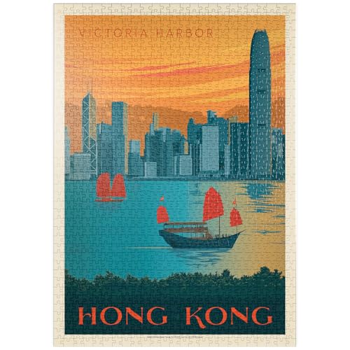 MyPuzzle China: Hong Kong, Victoria Harbor, Vintage Poster - Premium 1000 Teile Puzzle - MyPuzzle Sonderkollektion von Anderson Design Group MyPuzzle China: Hong Kong, Victoria Harbor, Vintage Poster - Premium 1000 Teile Puzzle - MyPuzzle Sonderkollektion von Anderson Design Group von MyPuzzle.com