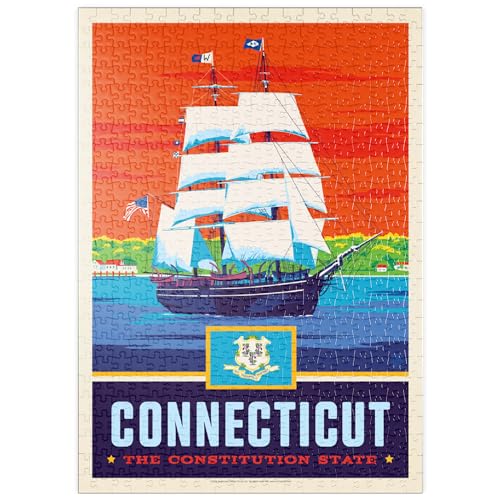 MyPuzzle Connecticut: The Constitution State - Premium 500 Teile Puzzle - MyPuzzle Sonderkollektion von Anderson Design Group von MyPuzzle.com
