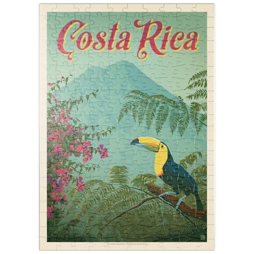 Costa Rica: Toucan in The Jungle, Vintage Poster - Premium 200 Teile Puzzle - MyPuzzle Sonderkollektion von Anderson Design Group von MyPuzzle.com