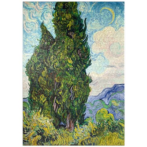 Cypresses (1889) by Vincent Van Gogh - Premium 1000 Teile Puzzle - MyPuzzle Sonderkollektion von Æpyornis von MyPuzzle.com