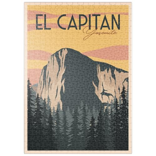 MyPuzzle EL Capitan im Yosemite National-Park, USA, Art Deco Style Vintage Poster, Illustration - Premium 500 Teile Puzzle - MyPuzzle Sonderkollektion von Puzzle Galaxy MyPuzzle EL Capitan im Yosemite National-Park, USA, Art Deco Style Vintage Poster, Illustration - Premium 500 Teile Puzzle - MyPuzzle Sonderkollektion von Puzzle Galaxy von MyPuzzle.com