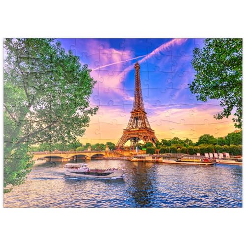 MyPuzzle Eiffelturm und Seine bei Sonnenuntergang in Paris, Frankreich - Premium 100 Teile Puzzle - MyPuzzle Sonderkollektion von Puzzle Galaxy MyPuzzle Eiffelturm und Seine bei Sonnenuntergang in Paris, Frankreich - Premium 100 Teile Puzzle - MyPuzzle Sonderkollektion von Puzzle Galaxy von MyPuzzle.com