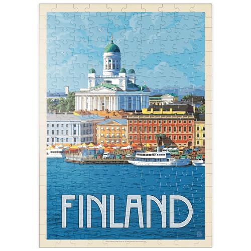 Finland: Helsinki, Vintage Poster - Premium 200 Teile Puzzle - MyPuzzle Sonderkollektion von Anderson Design Group von MyPuzzle.com