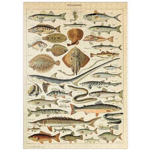 Fisch für alle, Vintage Art Poster, Adolphe Millot - Premium 500 Teile Puzzle - MyPuzzle Sonderkollektion von Havana Puzzle Company von MyPuzzle.com