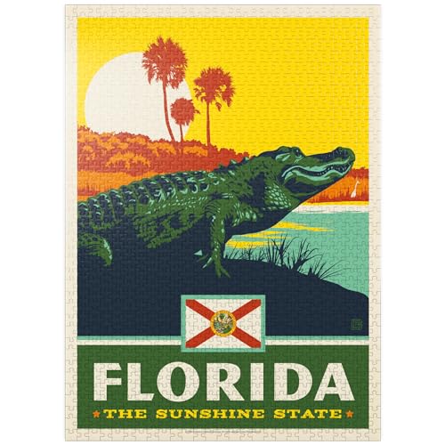 Florida The Sunshine State - Premium 1000 Teile Puzzle für Erwachsene von MyPuzzle.com