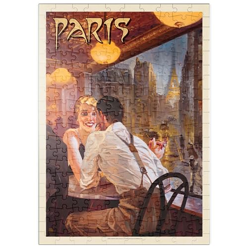 Frankreich: Paris wenn es regnet, Vintage Poster - Premium 200 Teile Puzzle - MyPuzzle Sonderkollektion von Anderson Design Group von MyPuzzle.com